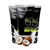 Набор из 3 съедобных лубрикантов JUJU со вкусом кокоса - JuJu - купить с доставкой в Архангельске