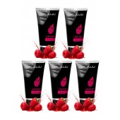 Набор из 5 съедобных лубрикантов JUJU со вкусом малины - JuJu - купить с доставкой в Архангельске