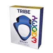 Синее эрекционное кольцо Wooomy Tribeс с вибрацией - Adrien Lastic - в Архангельске купить с доставкой