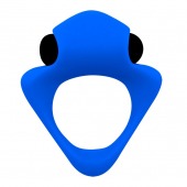 Синее эрекционное кольцо Wooomy Tribeс с вибрацией - Adrien Lastic - в Архангельске купить с доставкой