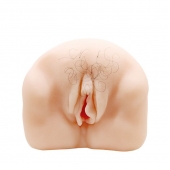 Телесный мастурбатор-вагина с оволосением и вибрацией - Baile - в Архангельске купить с доставкой