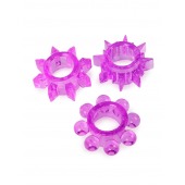 Набор из 3 лиловых эрекционных колец различной формы - Erowoman-Eroman - в Архангельске купить с доставкой