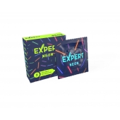 Светящиеся в темноте презервативы Expert Neon - 3 шт. - Expert - купить с доставкой в Архангельске