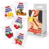 Набор из 5 саше съедобных смазок Tutti-Frutti - Биоритм - купить с доставкой в Архангельске