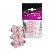 Прозрачная сквозная насадка на пенис с цветными шариками - Erowoman-Eroman - в Архангельске купить с доставкой