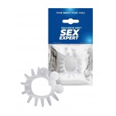 Эластичное эрекционное кольцо с шариками и лучами - Sex Expert - в Архангельске купить с доставкой