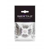 Эластичное эрекционное кольцо с черными «ресничками» - Sextaz - в Архангельске купить с доставкой