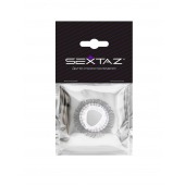 Эластичное эрекционное кольцо с длинными черными «ресничками» - Sextaz - в Архангельске купить с доставкой