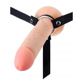 Мужской полый страпон на регулируемых ремешках - 22 см. - Sex Expert - купить с доставкой в Архангельске