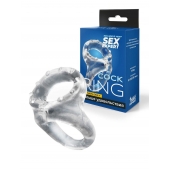 Прозрачное двойное эрекционное кольцо - Sex Expert - в Архангельске купить с доставкой