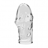 Прозрачная насадка на пенис Booker - 8 см. - Baile - в Архангельске купить с доставкой