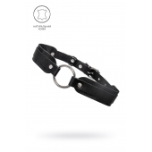 Черный кожаный чокер-ошейник со скруглёнными углами - Pecado - купить с доставкой в Архангельске