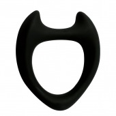 Черное эрекционное кольцо с рожками Wooomy Toro M - Adrien Lastic - в Архангельске купить с доставкой