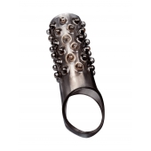 Дымчатая насадка на пенис с выпуклостями - 12 см. - Sex Expert - в Архангельске купить с доставкой