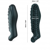 Серая силиконовая насадка на пенис с подхватом Manwan Ryzer - Manwan - в Архангельске купить с доставкой