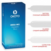 Презервативы OKOTO Mega Mix - 18 шт. - Sitabella - купить с доставкой в Архангельске