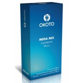 Презервативы OKOTO Mega Mix - 18 шт. - Sitabella - купить с доставкой в Архангельске