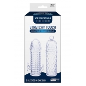 Набор из 2 прозрачных насадок на член Seductive Tickler Sleeves Set - NMC - в Архангельске купить с доставкой