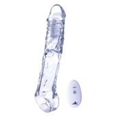 Прозрачная насадка-удлинитель Length Enhancer With Bullet с подхватом - 22,3 см. - NMC - в Архангельске купить с доставкой