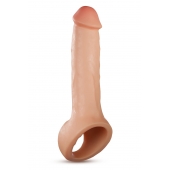 Телесная насадка-удлинитель Thrive 8.75 Inch Realistic Penis Extender Sleeve - 22,2 см. - Blush Novelties - в Архангельске купить с доставкой