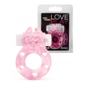 Розовое эрекционное виброкольцо в форме зайчика - 1137 - в Архангельске купить с доставкой