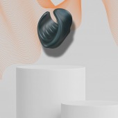 Серый сквозной мастурбатор с вибрацией Manwan Starter - Manwan - в Архангельске купить с доставкой