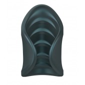 Серый сквозной мастурбатор с вибрацией Manwan Starter - Manwan - в Архангельске купить с доставкой