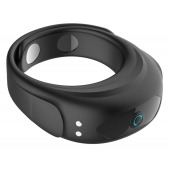 Черное эрекционное виброкольцо на ремешках - Boys of Toys - в Архангельске купить с доставкой