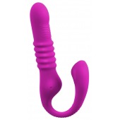 Лиловый вибратор 3 Function Vibrator с функцией фрикций и постукиванием - Orion