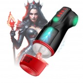 Интерактивный мастурбатор Raven с вакуумом, вибрацией и подсветкой - Shots Media BV - в Архангельске купить с доставкой