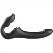 Черный безремневой страпон с 3 моторами - Ibiza - купить с доставкой в Архангельске