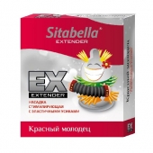 Стимулирующая насадка Sitabella Extender  Красный молодец - Sitabella - купить с доставкой в Архангельске