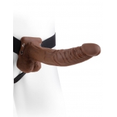 Полый мужской фаллопротез Hollow Strap-On with Balls - 24 см. - Pipedream - купить с доставкой в Архангельске
