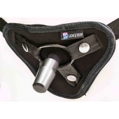 Страпон с 2 насадками и вибрацией UniStrap - 20 и 18 см. - LOVETOY (А-Полимер) - купить с доставкой в Архангельске