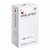 Ультратонкие презервативы Unilatex Ultra Thin - 12 шт. + 3 шт. в подарок - Unilatex - купить с доставкой в Архангельске