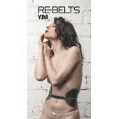 Пояс с клёпками Yona Black - Rebelts - купить с доставкой в Архангельске