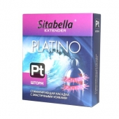 Стимулирующая насадка со спиралью из усиков Platino  Шторм - Sitabella - купить с доставкой в Архангельске