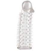 Прозрачная насадка на половой член с закрытой головкой и шипами - 12,5 см. - ToyFa - в Архангельске купить с доставкой