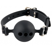 Силиконовый кляп-шар с отверстиями для дыхания Silicone Breathable Ball Gag Small - Pipedream - купить с доставкой в Архангельске