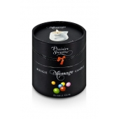 Массажная свеча с ароматом бубль-гума Bougie de Massage Gourmande Bubble Gum - 80 мл. - Plaisir Secret - купить с доставкой в Архангельске