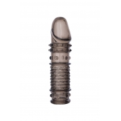 Дымчатая закрытая насадка ToyFa XLover с чешуйками и пупырышками - 13,5 см. - ToyFa - в Архангельске купить с доставкой