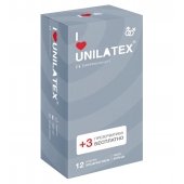 Презервативы с рёбрами Unilatex Ribbed - 12 шт. + 3 шт. в подарок - Unilatex - купить с доставкой в Архангельске