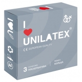 Презервативы с рёбрами Unilatex Ribbed - 3 шт. - Unilatex - купить с доставкой в Архангельске