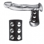 Утяжка на пенис на кнопочках 100% PVC STRAP WITH METAL SNAP - BlueLine - купить с доставкой в Архангельске