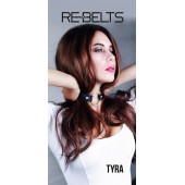 Чёрный кожаный чокер-кляп Tyra Black - Rebelts - купить с доставкой в Архангельске