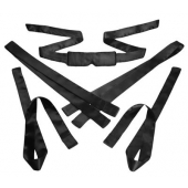 Бондажный набор из сатиновых лент Bordeaux 5 Piece Satin Bondage Set - XR Brands - купить с доставкой в Архангельске