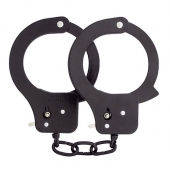 Чёрные наручники из листового металла BONDX METAL CUFFS BLACK - Dream Toys - купить с доставкой в Архангельске