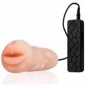 Мастурбатор-ротик с вибрацией REALSTUFF VIBRATING MASTURBATOR MOUTH - Dream Toys - в Архангельске купить с доставкой