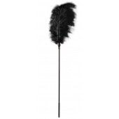 Стек с большим чёрным пером Large Feather Tickler - 65 см. - Blush Novelties - купить с доставкой в Архангельске