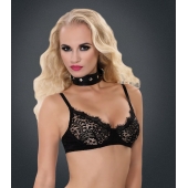 Полиуретановый ошейник с пуклями и D-кольцами Collar with Studs - Blush Novelties - купить с доставкой в Архангельске